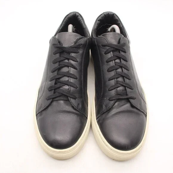 SUITSUPPLY Damian Men's Size 10.5 Black Leather Lace Up Sneakers